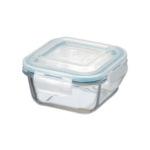 Pote De Vidro Hermético Quadrado 520ml