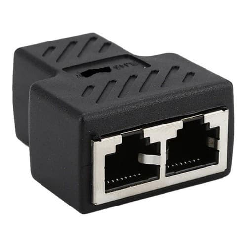 Divisor Y 1x2 Cabo de Rede Rj45 Splitter Duplicador Fêmea