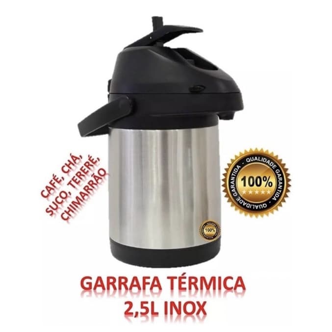 Garrafa Térmica 2,5 L Quente e Frio
