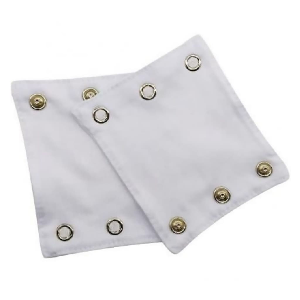 Extensor Prolongador Body Infantil Bebe 1 Par com 3 Botoes de Pressão Branco Unissex Presente Natal