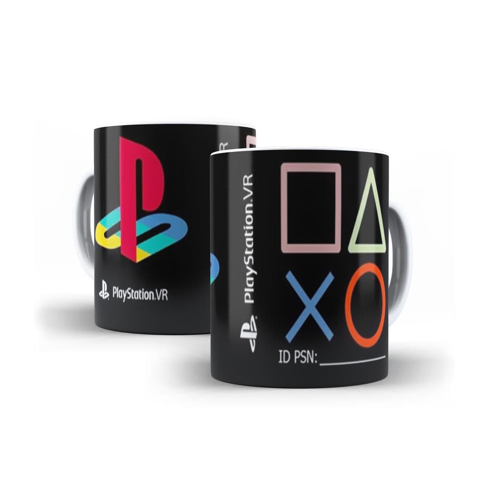 Caneca Playstation Vr Personalizada Com Sua Id Psn Oferta!!!