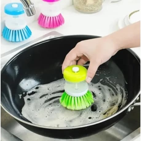 Escova Porta Detergente Louça Copos Com Dispenser Dosador