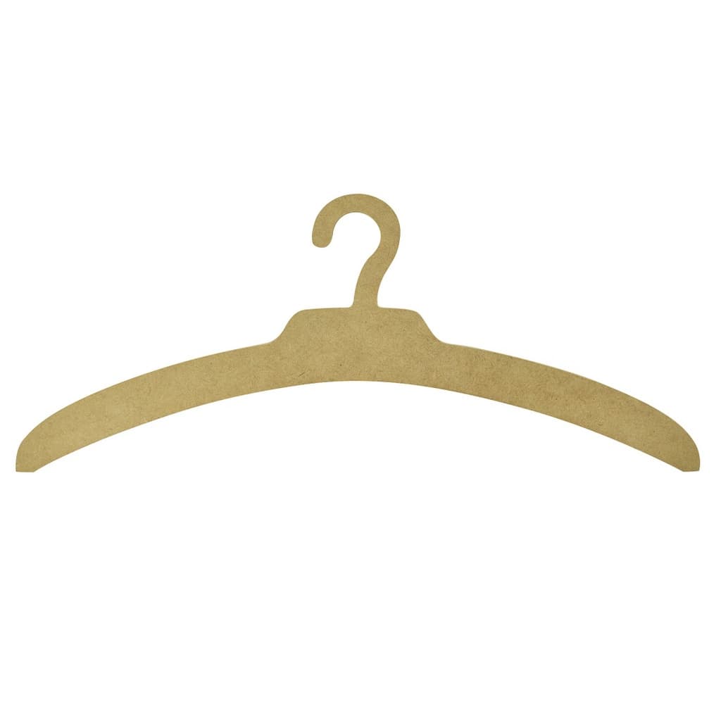 Cabide Simples para Roupa 41x11 Mdf 9mm Madeira