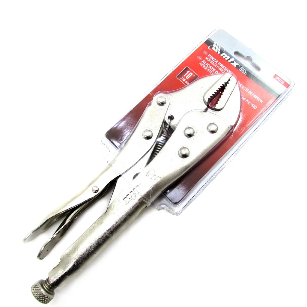 Alicate De Pressão Mordente Reto 10 Pol 250mm Reforçado