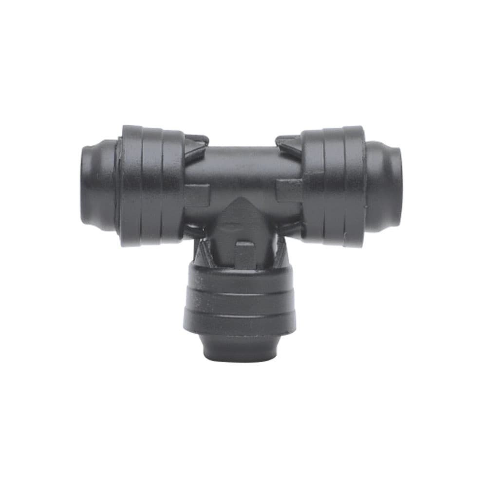 Kit 10 unid - TE 16MM Com Anel 6 Pontas para Irrigação Tubo Pelbd