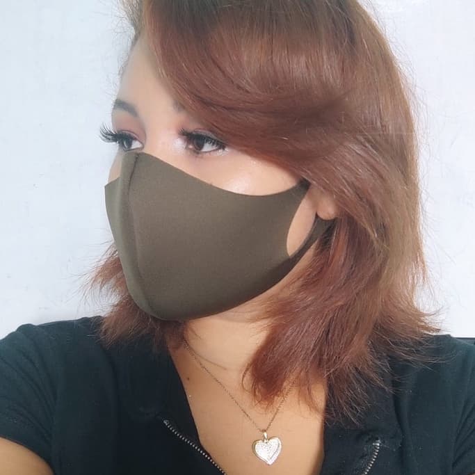 Mascaras Lavavel Tecido Proteção Neopreme (MARROM)