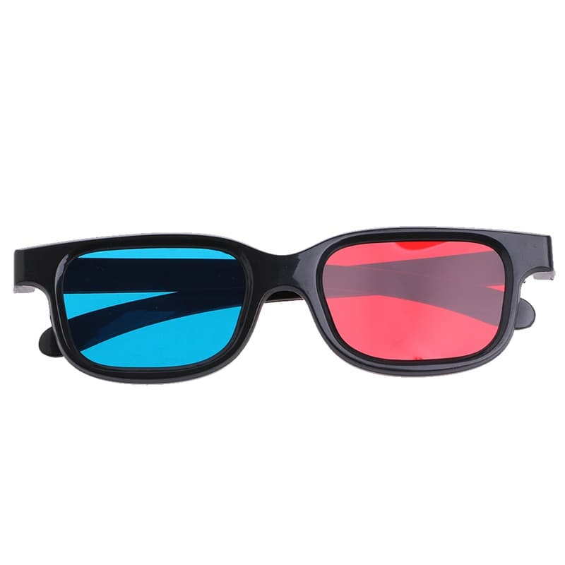 Ya * Vermelho Anaglifo 3D Óculos Estéreo Preto Unissex Para TV Cinemas 3D Experiência Efeito Visual 3D