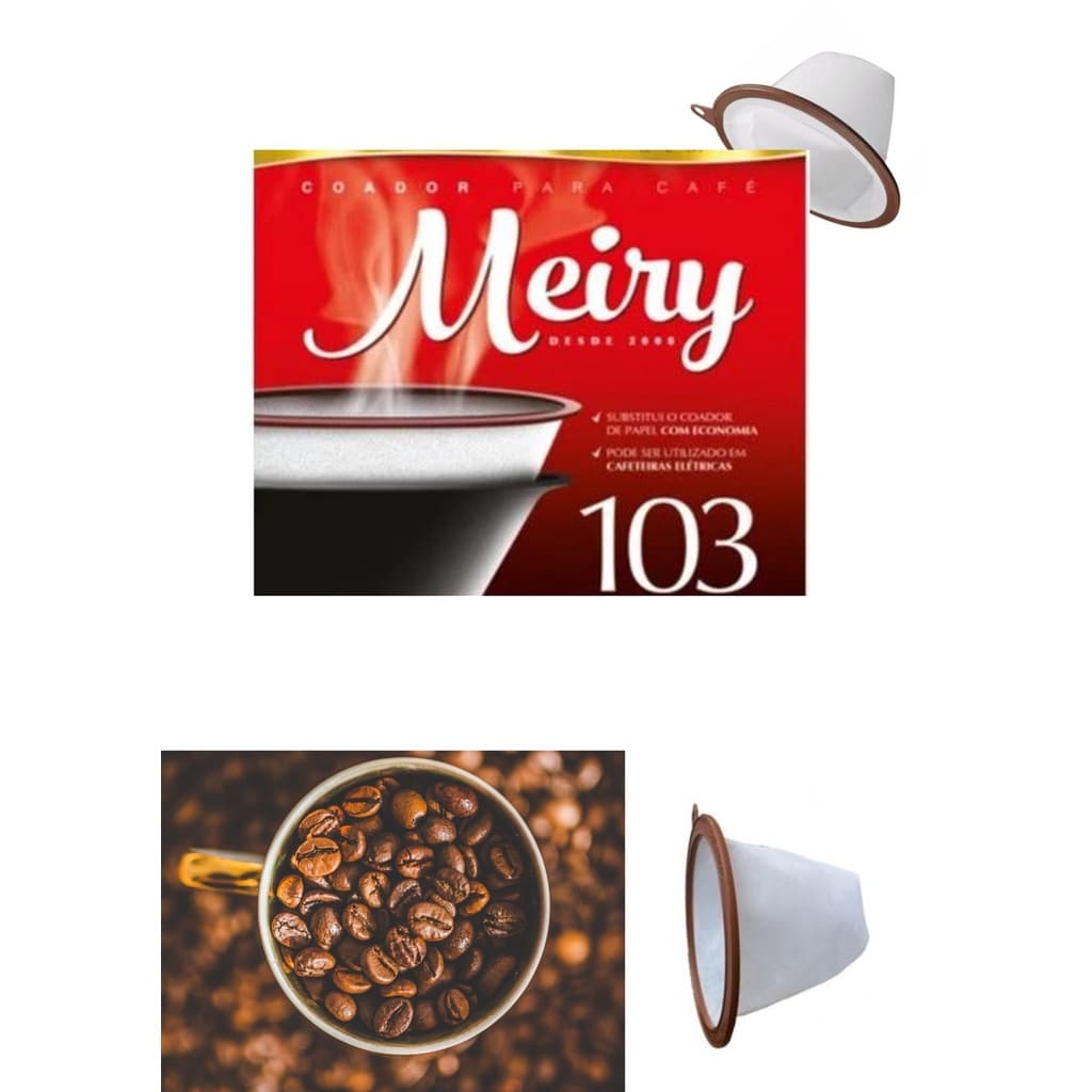 Kit Meiry Coador De Café 4 Unidades Tamanho 103