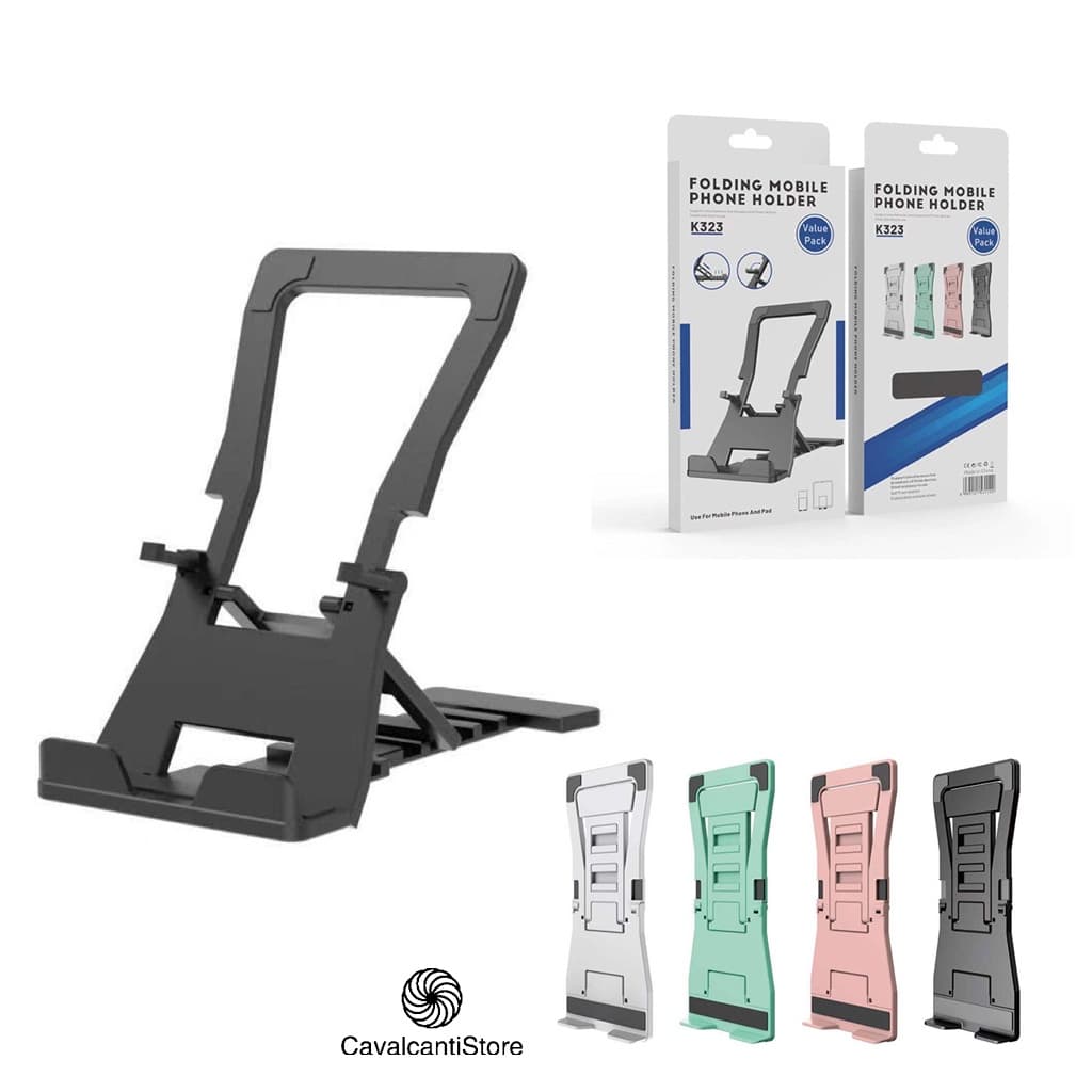 Suporte para Celular de mesa Universal e Tablet Ajustavel Ipad Video Aulas Tablet Articulado Flexible Conforto Lindos-Estoque Brasi
