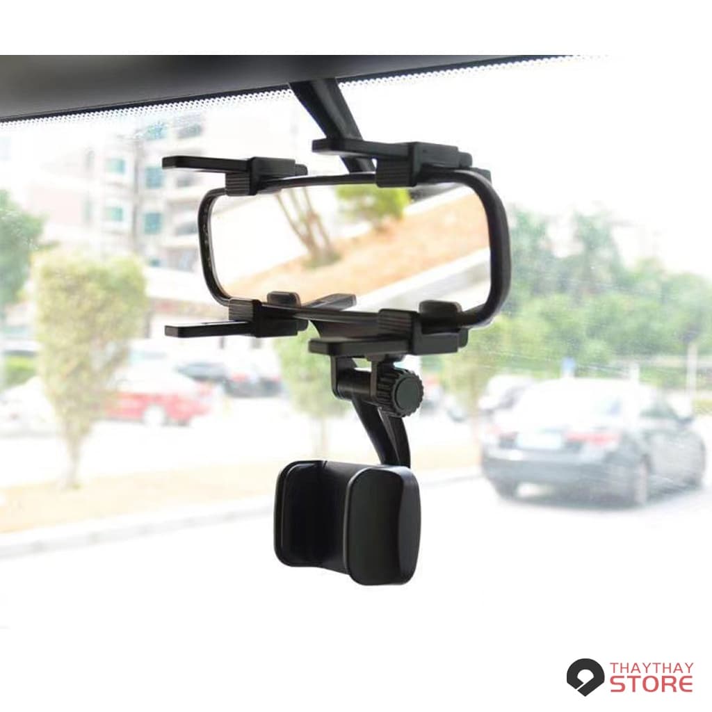 Suporte Veicular Universal Para Celular com Fixação no Retrovisor do Carro Rotação 360°-2021