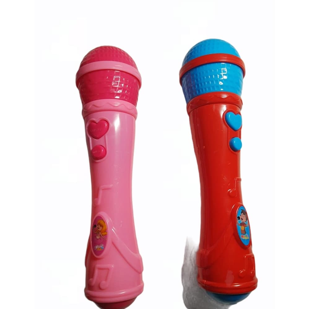 Microfone Infantil Sai A Voz E Musical Brinquedo Cantor Rock