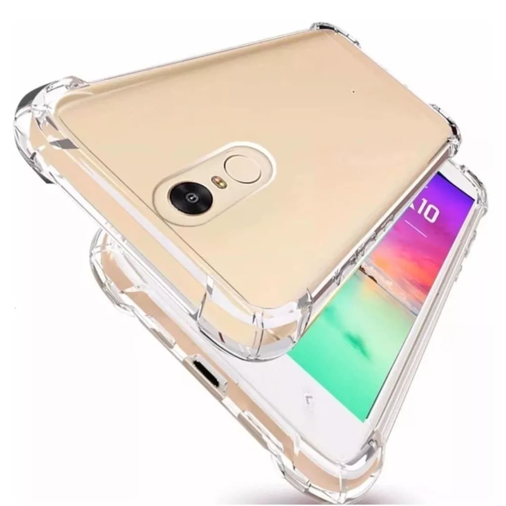 Capa para Lg K9 2018 Tv + Película vidro 3D / 5D - Capinha Transparente Bordas Impacto Antishock