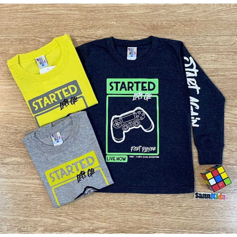 CAMISETA MANGA LONGA PULLA BULLA GAME