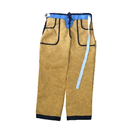 Calça de Lona Boiadeira com Tira de Raspa