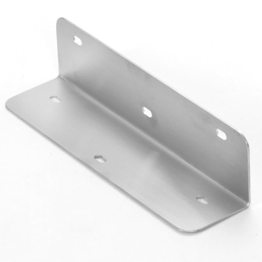 Cantoneira Fixação para Prateleira Madeira/Granito-Inox 20 Cm