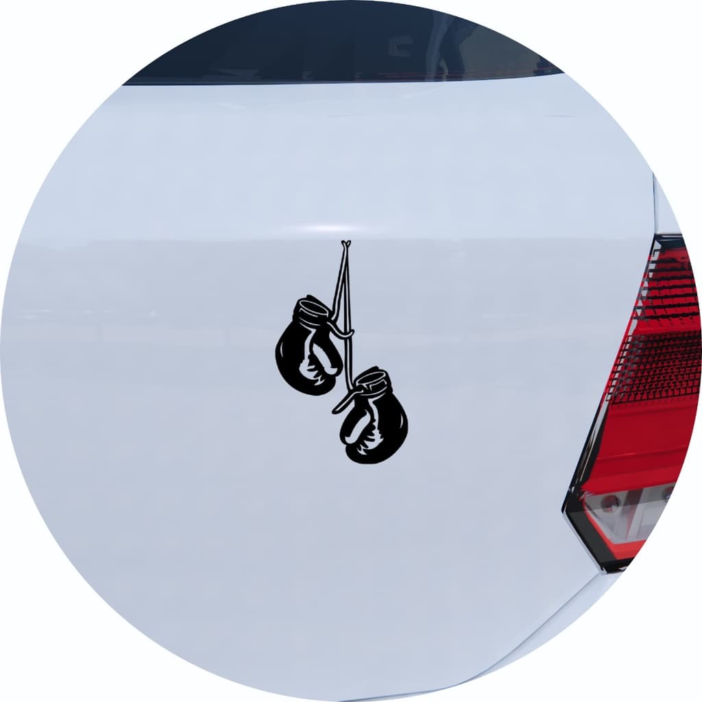 Adesivo de Carro Luvas De Boxe Penduradas