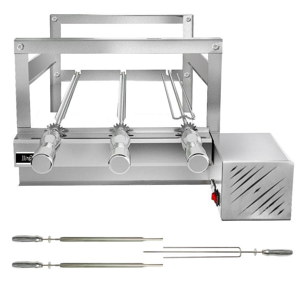 Churrasqueira Giratória Grill Inox Gira Soft Grill 3 Espetos Lado Direito
