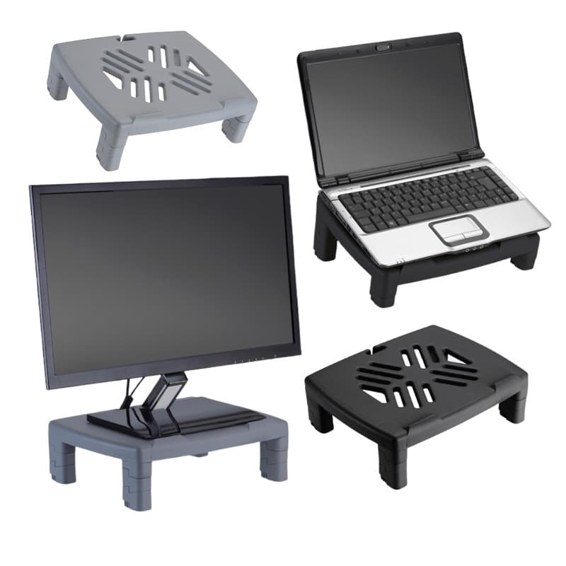 Suporte Monitor Notebook Maxcril Ajustavel Ventilado Mesinha Corretor Postura Escritório Waleu