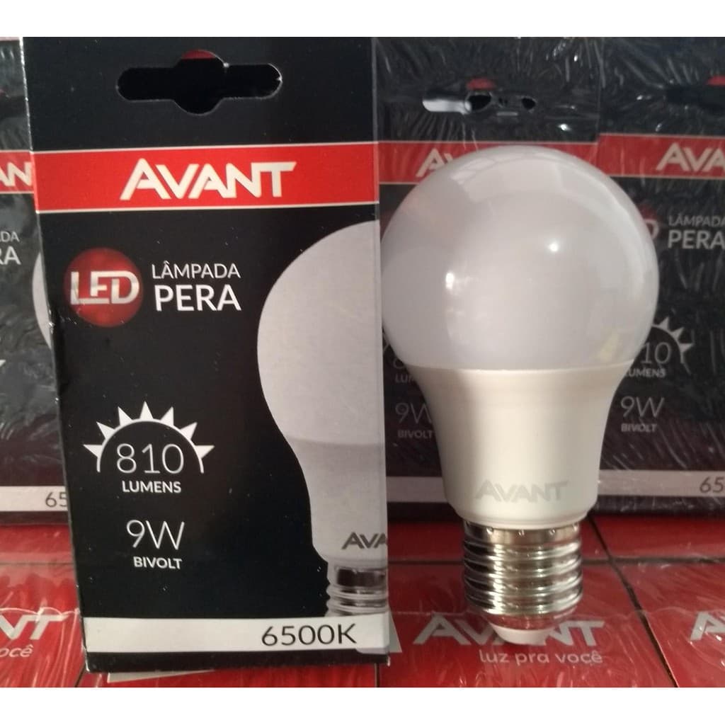 Lâmpada De Led Econômica 9w Bulbo E27 Bivolt AVANT