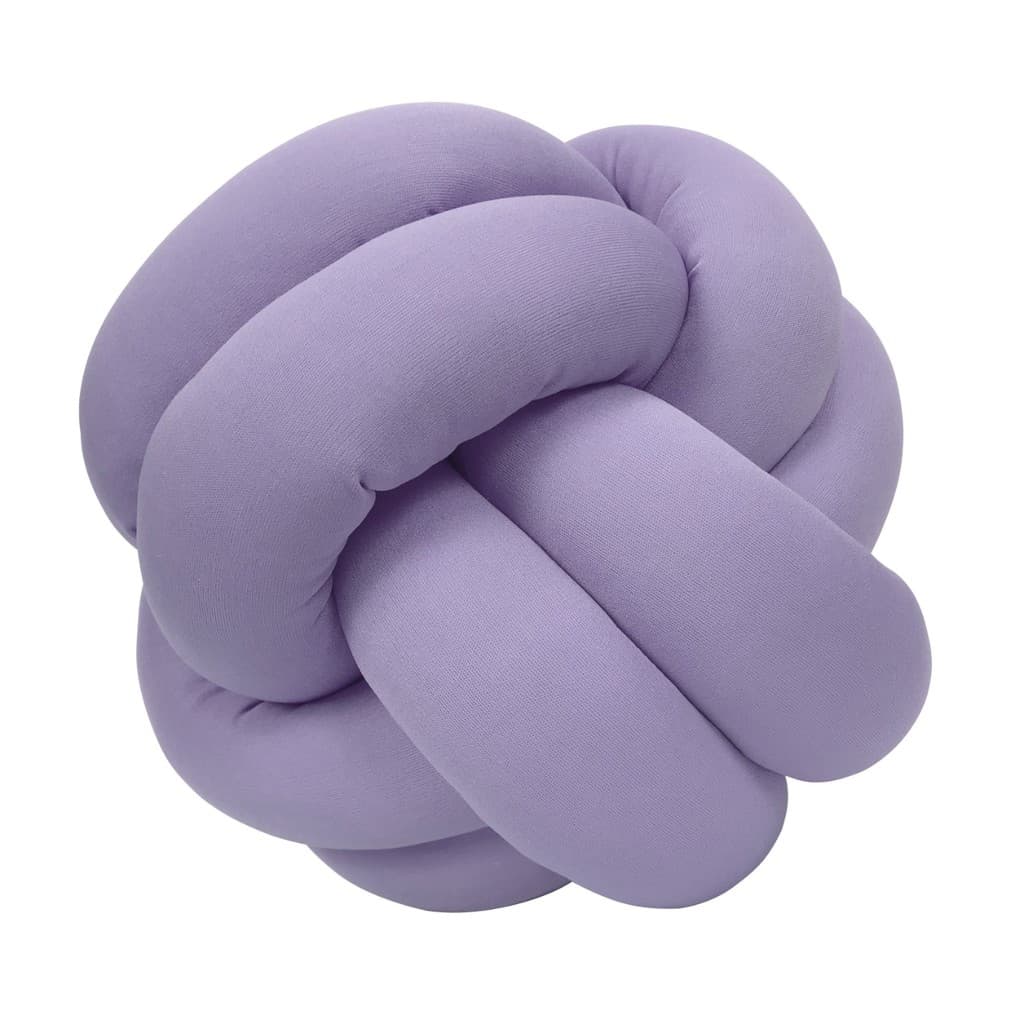 Almofada no escandinavo dupla malha lisa Lilas