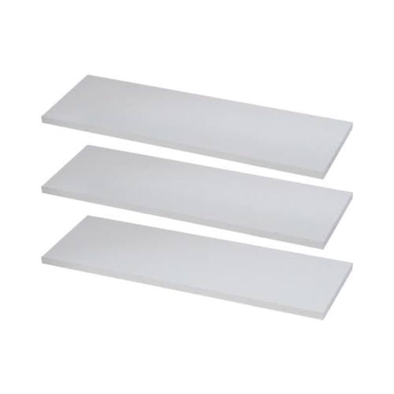 kit trio de prateleiras retas decorativas em MDF 30x10cm