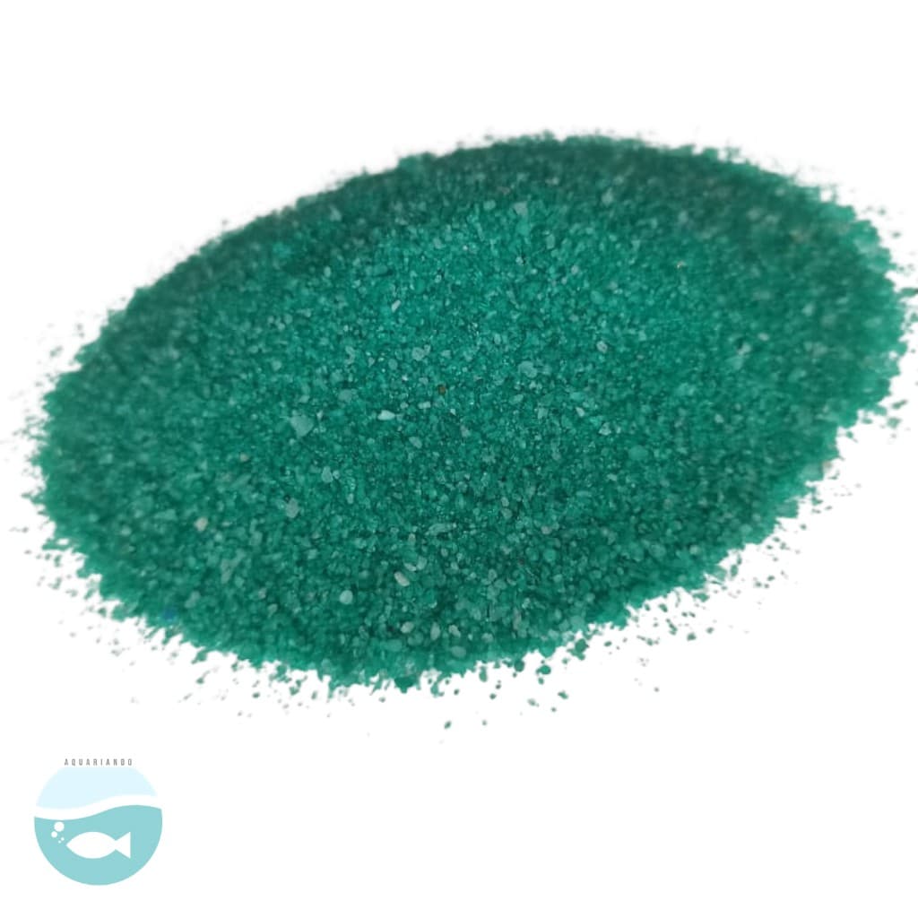 Cascalho De Areia Verde Claro Para Aquário 1kg - Substrato