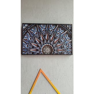 Mandala Retangular - 45x28 - MDF Laser