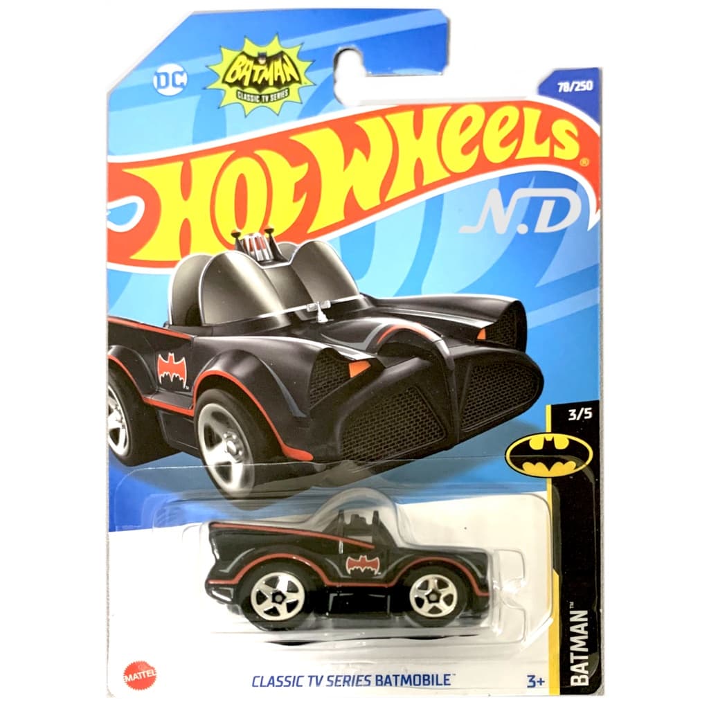 Hot Wheels CLASSIC TV SERIES BATMOBILE BATMAN Original Mattel Lacrado no Blister Carrinho Hot Wheels Escala 1/64 hw078