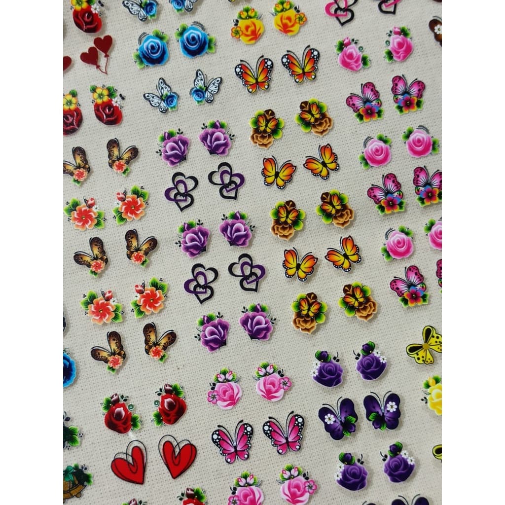 480 adesivos de unha 3D Películas de unhas decoradas