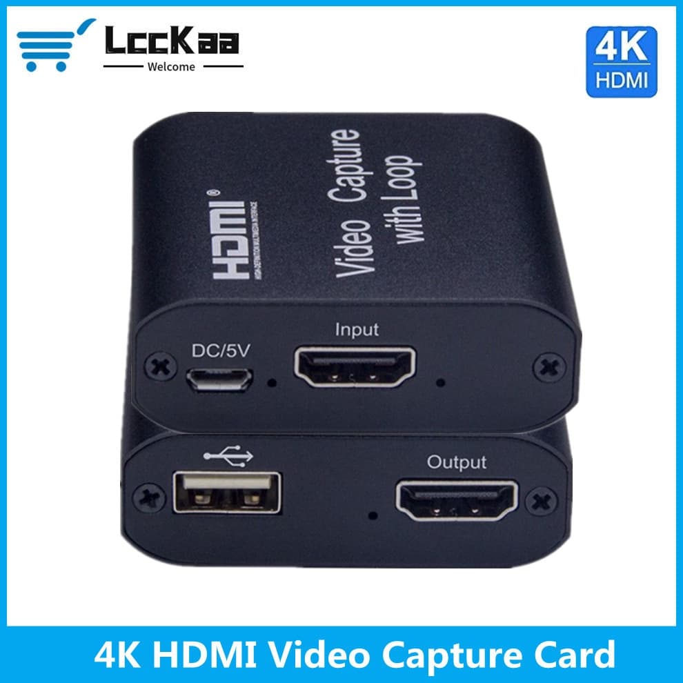 LccKaa HD 4K HDMI Placa De Captura De Vídeo Para USB 2.0 Gravação Ao Vivo Streaming Broadcast TV