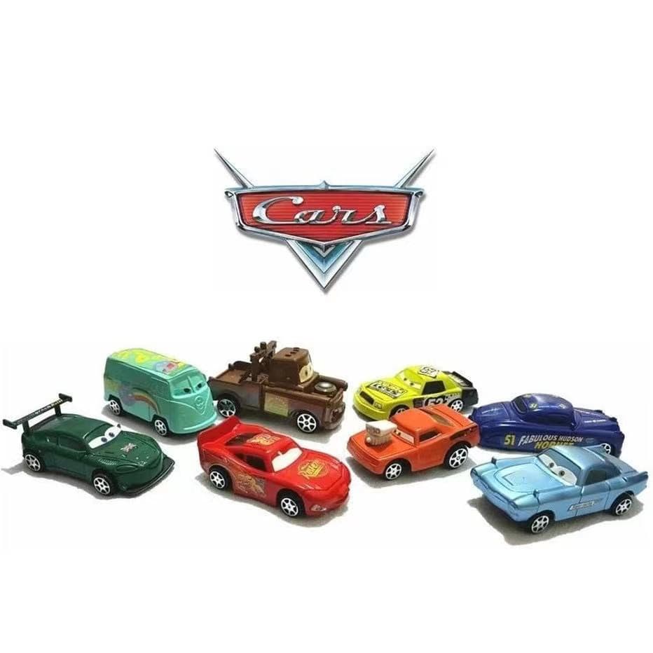Kit 6 Carrinhos Filme Carros Relâmpago Mcqueen