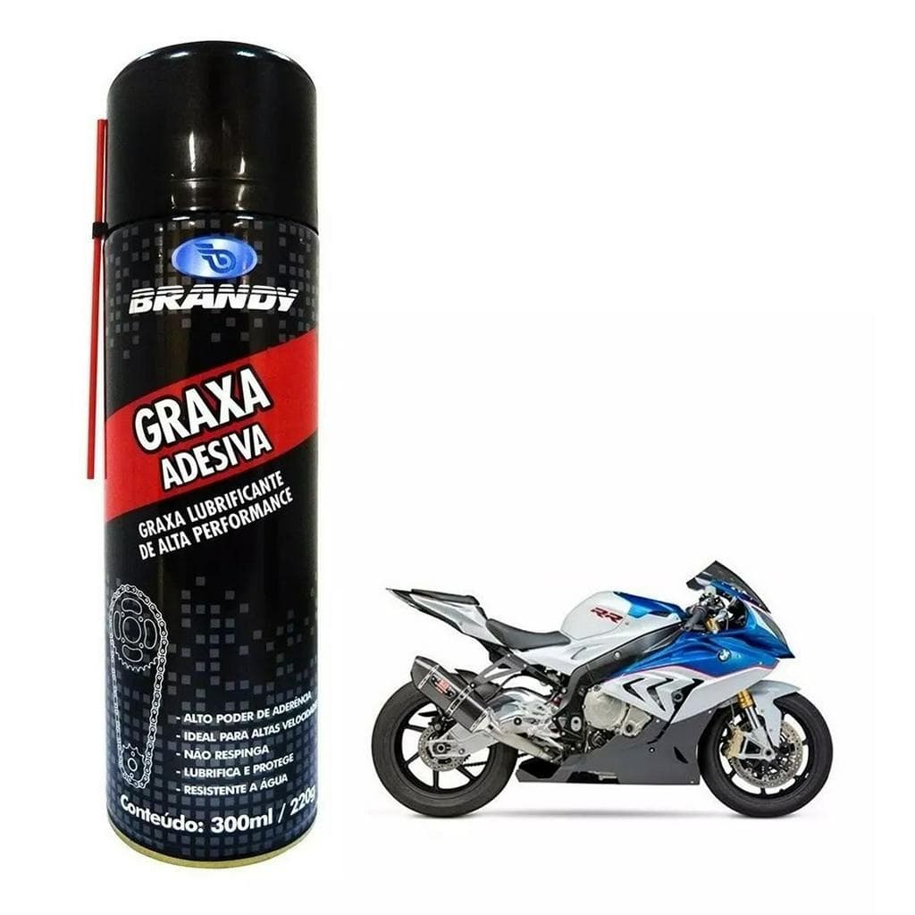 Graxa Adesiva Lubrificante Liquido Premium Spray 300ml/220g - Brandy