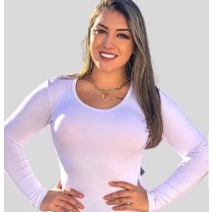 Kit 2 Segunda Pele Feminina Com Proteção Uv Fator50 / Decote/casual/elegance