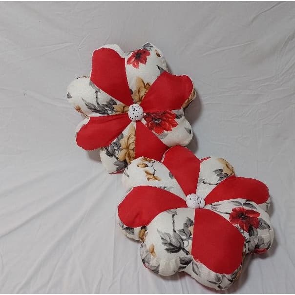 PAR DE ALMOFADAS DECORATIVA PARA SALA OU QUARTO - ALMOFADA FLOR Estampas Variadas