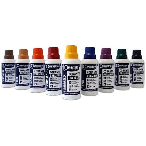 Kit 6 Corante Líquido Universo Preto Bisnaga 50ml