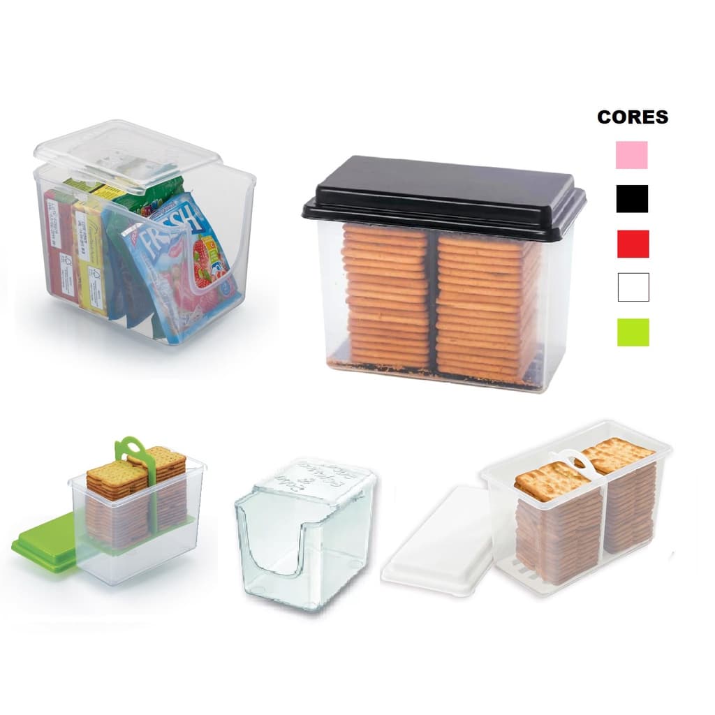 Porta Biscoito e Porta Suco Saches