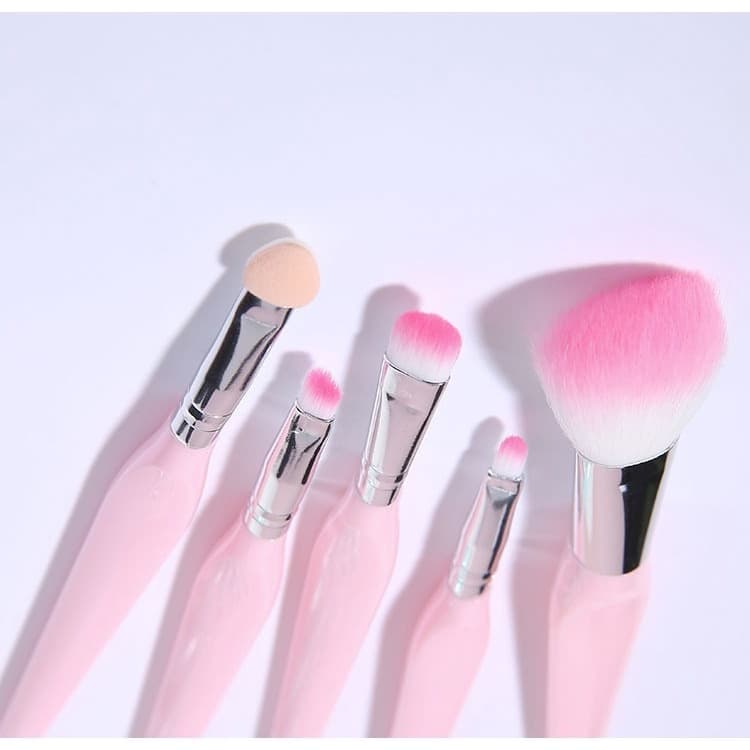 Pinceis Maquiagens Kit 5 Pecas Lameila  Make Profissional