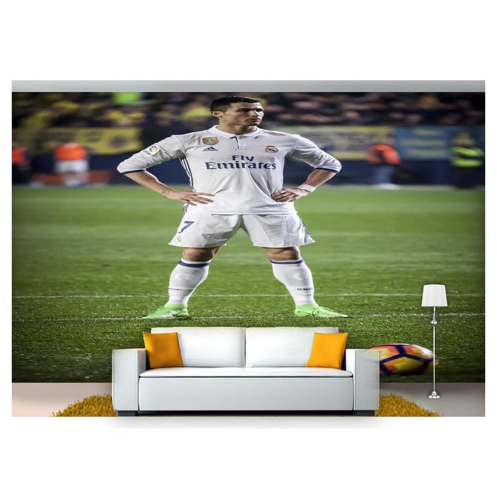papel de parede Esportes Futebol Bola Campo 3D 6m² SPT27
