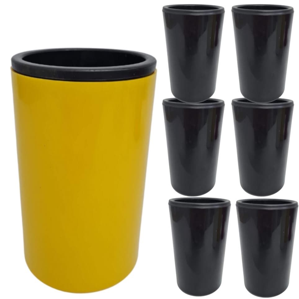 Porta Latão Térmico Isopor Para Cerveja 473ml Kit 6 Unidades