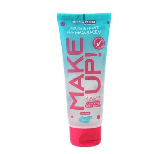 Sabonete Primer Facial Dermachem Ácido Hialurônico Pré e Pós Maquiagem Demaquilante 100ml