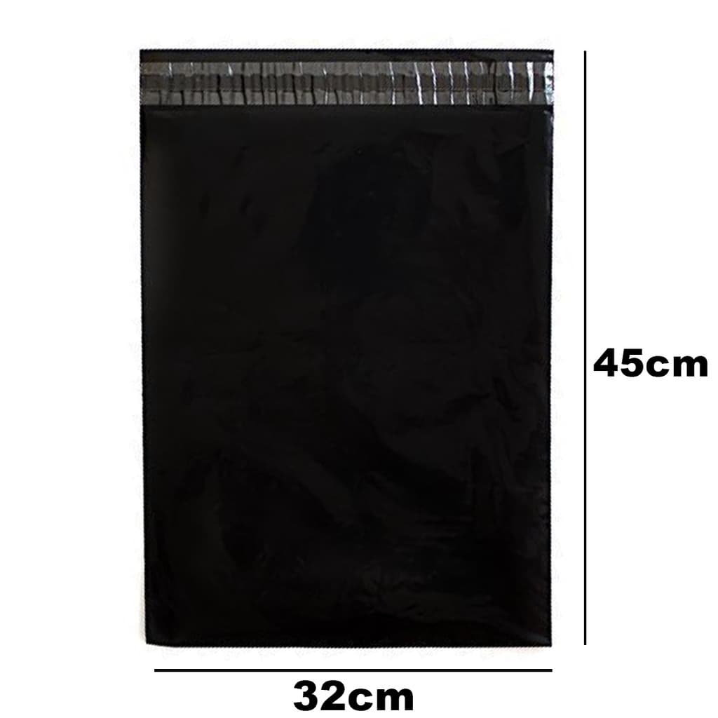 Envelope de Seguranca plastico 32x45 Preto Correios 100pcs
