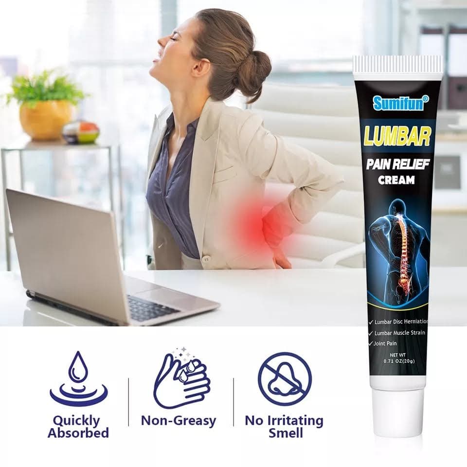 01 Creme Para Aliviar Dor Inchaço Lombar E Articulações