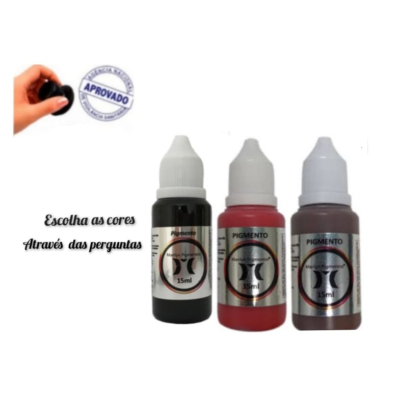 10 PIGIMENTOS MARILYN 15ML, ORIGINAL + BRINDE