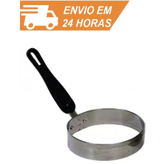 Modelador Fritar Ovos Redondo Aluminio Molde Bares Chefe Gourmet