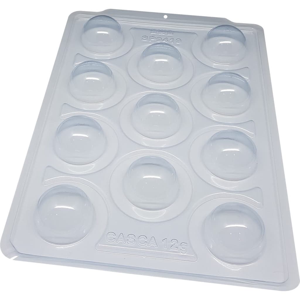 Forma BWB Silicone Esfera Chocolate 80g Sp 9419 Três Partes