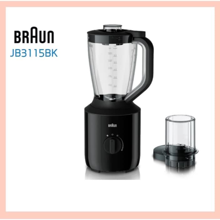 Liquidificadores E Misturadores Braun JB3115BK Liquidificador De Copo 800W 2 Em 1 Power Blend