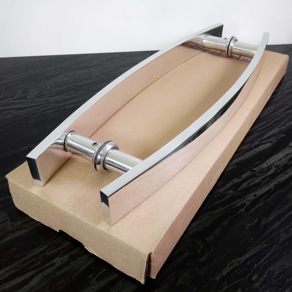 Puxador De Porta Barra Chata 40cm - Furação 30 Madeira/vidro/alumínio/portão