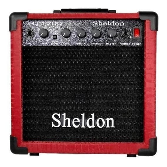 Amplificador Para Guitarra Sheldon 15w Vermelho novo c/ garantia