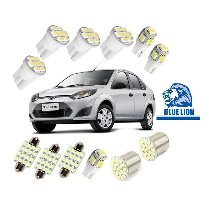Kit Lampada Led Ford Fiesta 2008 2009 2010 2011 2012 2013