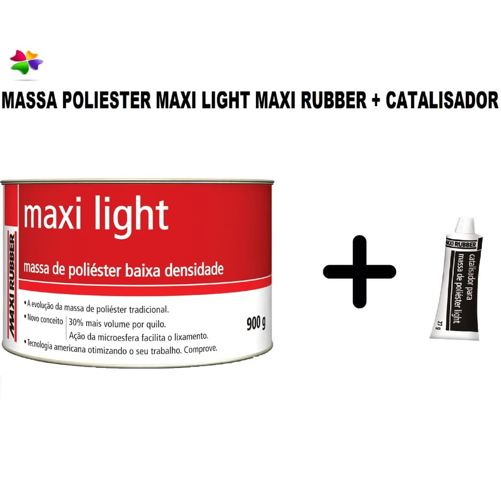 Massa Poliéster Automotiva Maxi Light +catalisador